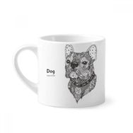 Dıythinker 170 ml Beyaz Paint Run Dog Friend Company Mini Kahve Seramik Kupa
