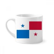 Dıythinker 170 ml Beyaz Panama Ulusal Bayrağı Kuzey Amerika Ülke Mini Kahve Seramik Kupa