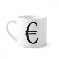 Dıythinker 170 ml Beyaz Para Birimi Sembolü Euro Mini Kahve Seramik Kupa