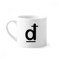 Dıythinker 170 ml Beyaz Para Birimi Sembolü Vietnamese Dong Mini Kahve Seramik Kupa
