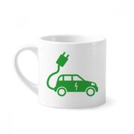 Dıythinker 170 ml Beyaz Plug Lightning Enerji Araçları Çevreyi Korur Mini Kahve Seramik Kupa