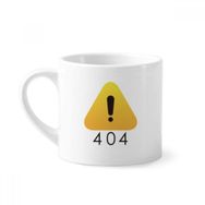 Dıythinker 170 ml Beyaz Programcı 502 Hata Uyarısı Mini Kahve Seramik Kupa