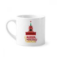 Dıythinker 170 ml Beyaz Rusya Moskova Kremlin Desenli Mini Kahve Seramik Kupa