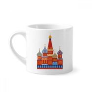 Dıythinker 170 ml Beyaz Rusya Ulusal Sembolü Kremlin Desenli Mini Kahve Seramik Kupa