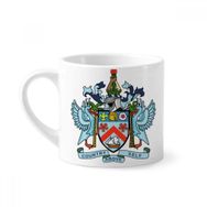 Dıythinker 170 ml Beyaz Saint Kitts ve Nevis Ulusal Amblem Mini Kahve Seramik Kupa