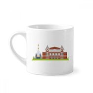 Dıythinker 170 ml Beyaz Samara Rusya Ulusal Sembol Desenli Mini Kahve Seramik Kupa
