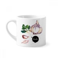 Dıythinker 170 ml Beyaz Sarımsak Sebze Lezzetli Sağlıklı Suluboya Mini Kahve Seramik Kupa