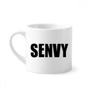 Dıythinker 170 ml Beyaz Senvy Sebze Adı Yiyecekler Mini Kahve Seramik Kupa