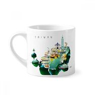 Dıythinker 170 ml Beyaz Seyahat Tayvan Yiyecek Yerler Çin Mini Kahve Seramik Kupa