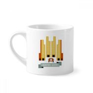 Dıythinker 170 ml Beyaz Singapur Suntec City Landmark Mini Kahve Seramik Kupa