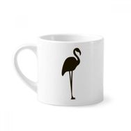 Dıythinker 170 ml Beyaz Siyah Flamingo Sevimli Hayvan Portrayal Mini Kahve Seramik Kupa