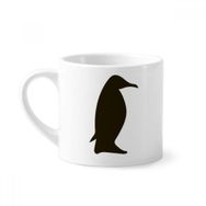 Dıythinker 170 ml Beyaz Siyah Penguen Hayvan Portrayal Mini Kahve Seramik Kupa