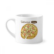 Dıythinker 170 ml Beyaz Sosis Mantar Pizza İtalya Yiyecekler Mini Kahve Seramik Kupa