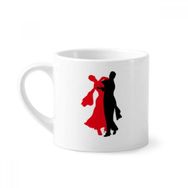 Dıythinker 170 ml Beyaz Sosyal Dans Dansçı Dansçı Dansı Mini Kahve Seramik Kupa