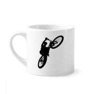 Dıythinker 170 ml Beyaz Sports Ride Jumping Bisiklet Oyuncu Mini Kahve Seramik Kupa