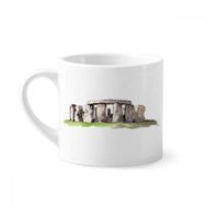 Dıythinker 170 ml Beyaz Stonehenge in Wiltshire İngiltere Mini Kahve Seramik Kupa