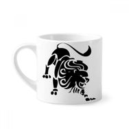 Dıythinker 170 ml Beyaz Takımyıldızı Aslan Burcu Mini Kahve Seramik Kupa
