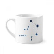 Dıythinker 170 ml Beyaz Terazi Burcu Zodyak Mini Kahve Seramik Kupa