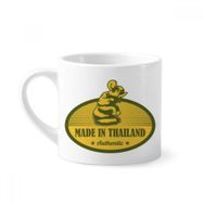 Dıythinker 170 ml Beyaz Thai Gümrük Kültürü Tayland'da Üretilmiştir Mini Kahve Seramik Kupa