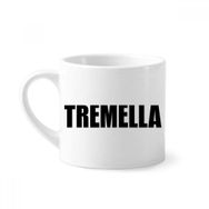 Dıythinker 170 ml Beyaz Tremella Sebze Adı Yiyecekler Mini Kahve Seramik Kupa