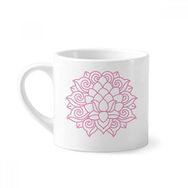 Dıythinker 170 ml Çiçek Bitki Lotus Yaprağı Lotus Çiçeği Mini Beyaz Çömlekçilik Seramik Saplı Kupa
