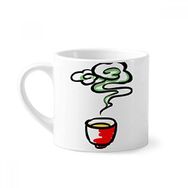 Dıythinker 170 ml Çin Çin Çay Fincanı Geleneksel Desen Mini Beyaz Çömlekçilik Seramik Saplı Kupa