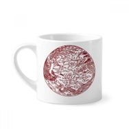 Dıythinker 170 ml Çin Ejderhası Phoenix Sinek Hayvan Portre Mini Beyaz Çömlek Seramik Saplı Kupa