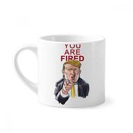Dıythinker 170 ml İlginç Amerikan Başkanı Trump Resim Mini Beyaz Çömlek Seramik Saplı Kupa