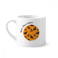 Dıythinker 170 ml Örümcek Yarasa Cadılar Bayramı Hallowmas Mini Beyaz Çömlekçilik Seramik Saplı Kupa