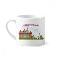 Dıythinker 170 ml Şehir Binası Botsvana Mini Beyaz Çömlekçilik Seramik Saplı Kupa