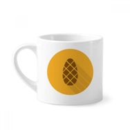 Dıythinker 170 ml Şükran Günü Turuncu Desenli Mini Beyaz Çömlekçilik Seramik Saplı Kupa