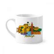 Dıythinker 170 ml Türkiye Antalya Burdur Suluboya Mini Beyaz Çömlek Seramik Saplı Kupa