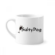 Dıythinker 170 ml Tuzlu Köpek Tuzlu Kokteyl Bardağıyla Mini Beyaz Çömlek Seramik Saplı Kupa