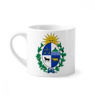 Dıythinker 170 ml Uruguay Güney Amerika Ulusal Amblem Mini Beyaz Çömlekçilik Seramik Saplı Kupa