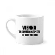 Dıythinker 170 ml Vienna Music Capital Of The World Mini Beyaz Çömlek Seramik Saplı Kupa