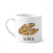 Dıythinker 170 ml Yemek Pizza Tayvan Seyahat Mini Beyaz Çömlekçilik Seramik Saplı Kupa