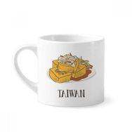 Dıythinker 170 ml Yılan Yiyecek Kokulu Tofu Tayvan Mini Beyaz Çömlek Seramik Saplı Kupa