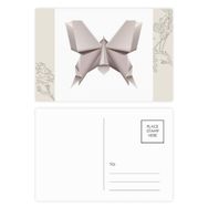 Dıythinker 20 Adet 14x9 cm Renkli Origami Geometrik Soyut Kelebek Desenli Çiçek Kartpostal Seti