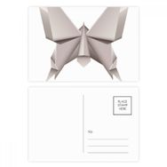 Dıythinker 20 Adet 14x9 cm Renkli Origami Geometrik Soyut Kelebek Desenli Kartpostal Seti