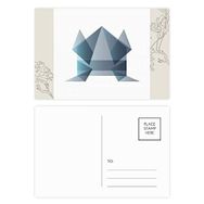 Dıythinker 20 Adet 14x9 cm Renkli Origami Soyut Kurbağa Geometrik Şekilli Çiçek Kartpostal Seti