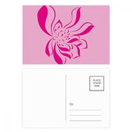 Dıythinker 20 Adet 14x9 cm Renkli Pembe Lotus Yaprağı Lotus Çiçek Bitki Kartpostal Seti