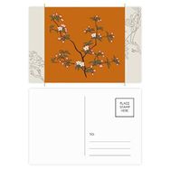 Dıythinker 20 Adet 14x9 cm Renkli Resim Kırmızı Yeşil Kültür Ağaç Çiçek Kartpostal Seti