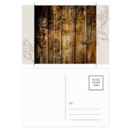 Dıythinker 20 Adet 14x9 cm Renkli Taba Siyah Ahşap Retro Eski Düzensiz Çiçek Kartpostal Seti