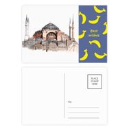 Dıythinker 20 Adet 14x9 cm Renkli Türkiye Hagia Sophia İstanbul Muz Kartpostal Seti
