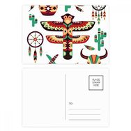 Dıythinker 20 Adet 14x9 cm Renkli Yerli Amerikan Düş Kapanı Hint Kartpostal Seti