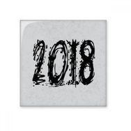Dıythinker 2018 Eriyen Etkisi Mutlu Yıllar 10x10 cm Seramik Karo