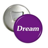 Dıythinker 3 Adet Dream Word İlham Verici Alıntı Sözler Yuvarlak Şişe Açacağı Buzdolabı Mıknatıs Pinleri Rozet Düğme