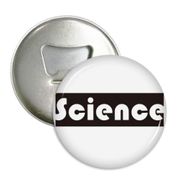 Dıythinker 3 Parça Course And Major Science Siyah Yuvarlak Şişe Açacağı Buzdolabı Mıknatısı Rozet Düğmesi