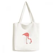 Dıythinker 33x40 Cm Erkek Bekleyen Flamingo Desenli Çevre Dostu Bez Kanvas El Çantası