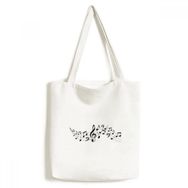 Dıythinker 33x40 Cm Erkek Enerjik Müzik 5-le Personel Tote Kanvas El Çantası